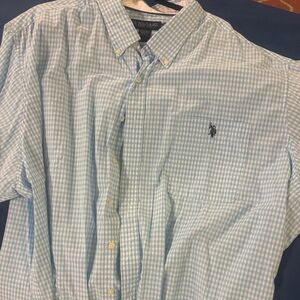 Polo by Ralph Lauren Light Blue Gingham Men's Shirt